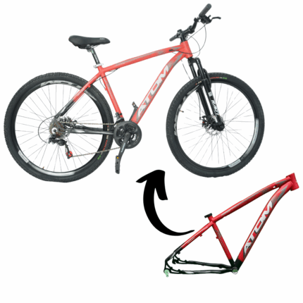 KIT BIKE 29 ALUM MASC VERM/PRETO 21V T17