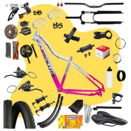 KITT BIKE 29 ALUM FEM T15 BRA/RS DESM